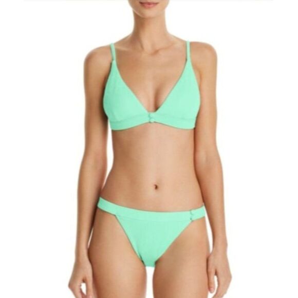 Red Carter Women's Green Textured Bikini Bottom - Picture 4 of 9